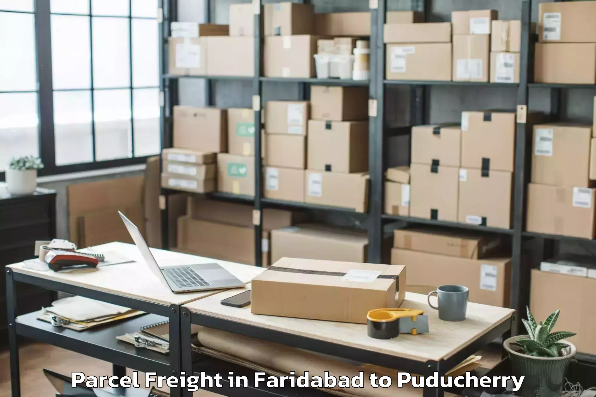 Faridabad to Thirunallar Parcel Freight Booking